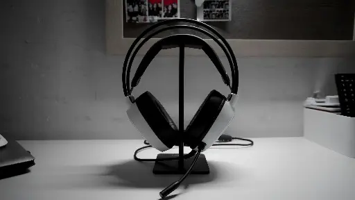 帶麥克風的耳掛式USB耳機